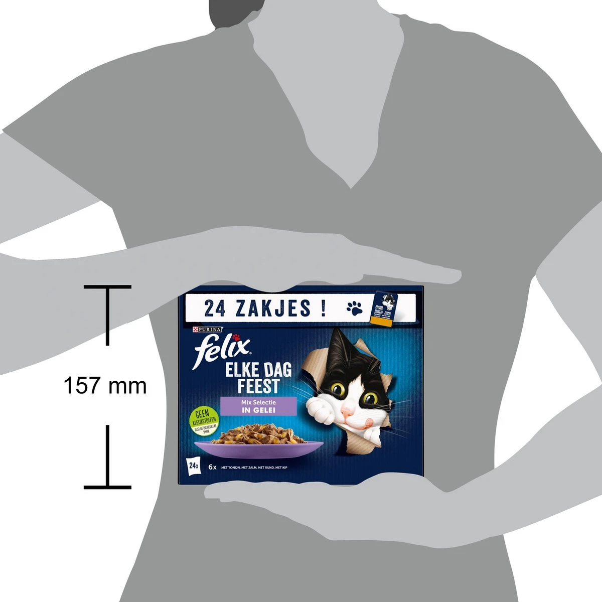 Felix Elke Dag Feest Mix Selectie In Gelei Kattenvoer Nat 4(24-pack) 5 Felix Elke Dag Feest Mix Selectie In Gelei Kattenvoer Nat 4(24-pack) - Image 5