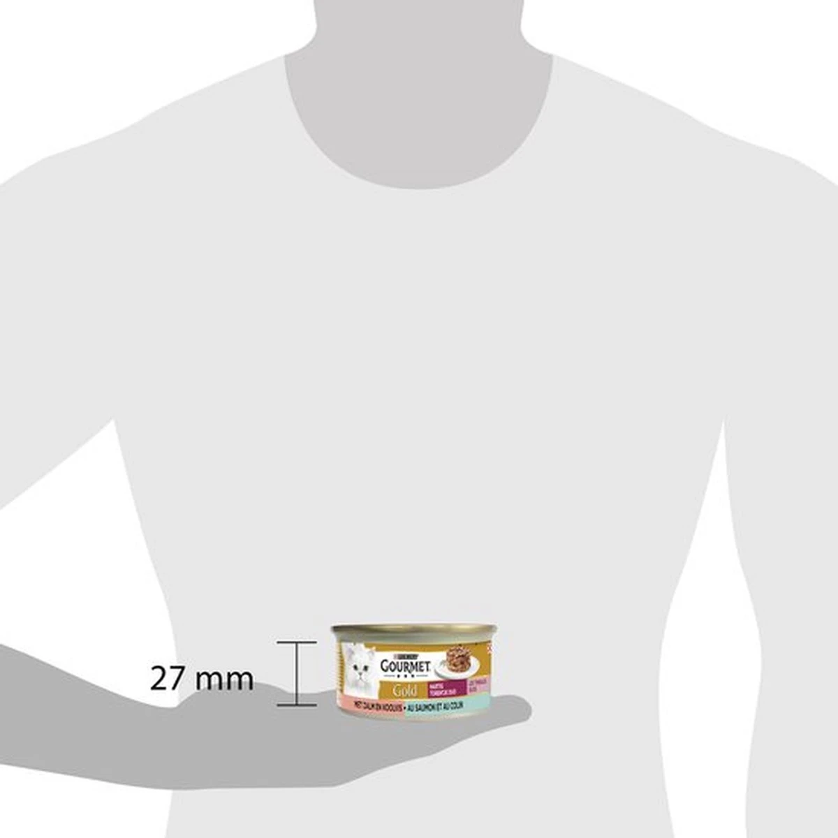 Gourmet Gold Hartig Torentje DUO - Kattenvoer Natvoer - Zalm & Koolvis - 24 X 85 Gram 2 Gourmet Gold Hartig Torentje DUO - Kattenvoer Natvoer - Zalm & Koolvis - 24 X 85 Gram - Image 2