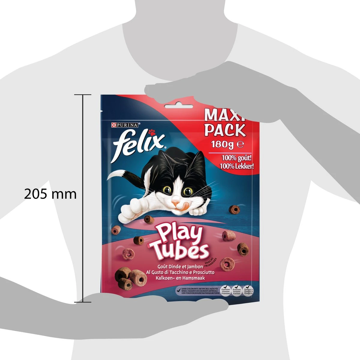 Felix PlayTubes - Kattensnacks Kalkoen & Ham - 5 X 180g 5 Felix PlayTubes - Kattensnacks Kalkoen & Ham - 5 X 180g - Image 5