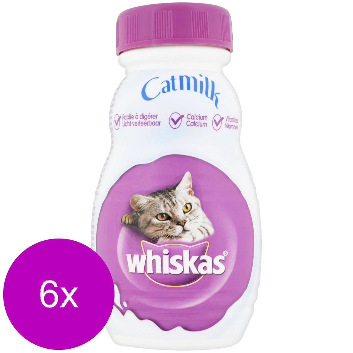 Whiskas Catmilk Melk - Kattensnack - 6 X 200 Ml 2 Whiskas Catmilk Melk - Kattensnack - 6 X 200 Ml - Image 2