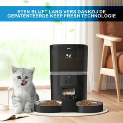 Pretty Paws QQ003 - Wifi Voermachine - Dubbele Voerbakjes - Zwart - Kat - 6L -Merkloos Verkoop 1200x1200 355