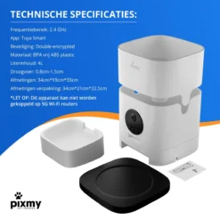 PIXMY - Automatische Voerbak Kat - 4L - Wi-Fi - Met App En Full HD Camera - Voerbak Kat -Merkloos Verkoop 1200x1200 381