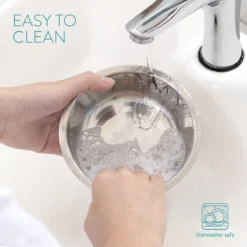 Navaris Verhoogd Dubbel Dieren Voedingsstation - 2 Kommen Voor Katten En Kleine Honden - Roestvrij Staal - Verhoogde Bamboe Standaard -Merkloos Verkoop 1200x1200 406