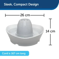 PetSafe® Streamside Ceramic Pet Fountain - Keramische Drinkfontein Voor Katten En Kleine Honden - Water Borrelt Zacht Over De Toren - Door Het Design Van Alle Kanten Bereikbaar - 1,8 Liter - PetSafe Streamside -Merkloos Verkoop 1200x1200 430