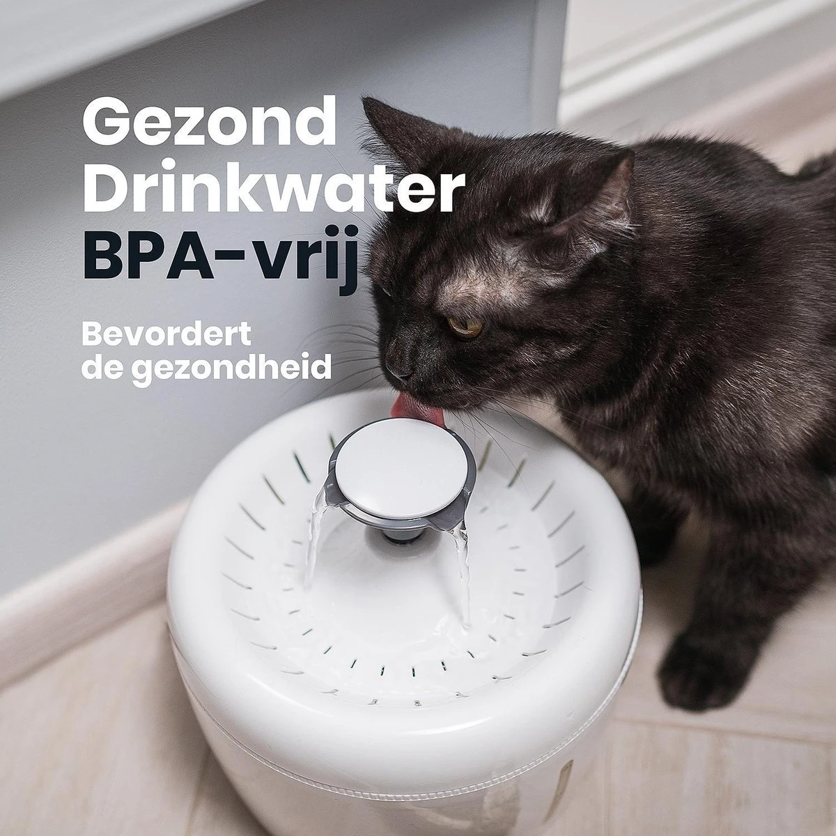 TrevoPet® Drinkfontein Kat - Waterfontein Kat - Kattenfontein - Fluisterstil - Drinkfontein - Drinkbak Kat - 2.5 Liter - Inclusief Filter - Wit 3 TrevoPet® Drinkfontein Kat - Waterfontein Kat - Kattenfontein - Fluisterstil - Drinkfontein - Drinkbak Kat - 2.5 Liter - Inclusief Filter - Wit - Image 3