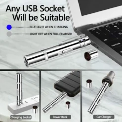 USB Laserpen-7 In 1- Kattenspeelgoed-rode Laser- Fluwelen Opbergzakje- LED- UV Licht- USB Oplaadbaar- Laserlampje- Nieuw Model 2020 -Merkloos Verkoop 1200x1200 479