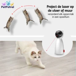 PetPetrol Automatisch Kattenspeeltje – Laser – Kattenlaser - Intelligent Interactief Voor Katten – Laser Kat – 9 Verschillende Standen – Incl. Oplaadkabel – Geruisloze Motor -Merkloos Verkoop 1200x1200 508