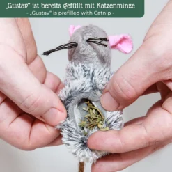 Pfotenolymp® Interactief Kattenspeelgoed / Speeldoos Met Speelballen & Speelmuis - Houten Speelgoed Voor Katten - Mollenspel / Vangspel / Jachtspel -Merkloos Verkoop 1200x1200 525