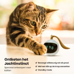 Otiume Slimme Katten Speeltje - Interactieve Zelf Rollende Bal Voor Katten - Kattenspeeltjes -Speelgoed Voor Dieren - USB Oplaadbaar -Merkloos Verkoop 1200x1200 623