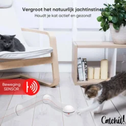 Catchit!® Interactieve Zelfrollende Bal Katten - Kattenspeeltjes - Inclusief USB Kabel En Staartjes - Kattenspeelgoed - Smart - Grijs -Merkloos Verkoop 1200x1200 629