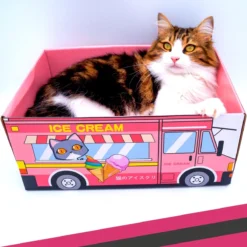 Make Me Purr Kattendoos Van Karton (Ice Cream) - Inclusief Kartonnen Krabmat - Speelgoed Doos Voor Katten Met Krab Mat - Kat Krabpaal Speeltje - Kattenbed Kattenmand Kattenhuis Kattentunnel - Kattenspeelgoed - Kattenspeeltjes - Kitten Speeltjes -Merkloos Verkoop 1200x1200 642
