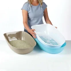 Trixie Berto Kattenbak Overdekt Met Zeef Scheidingssysteem Taupe - 59X39X42 CM -Merkloos Verkoop 1200x1200 677