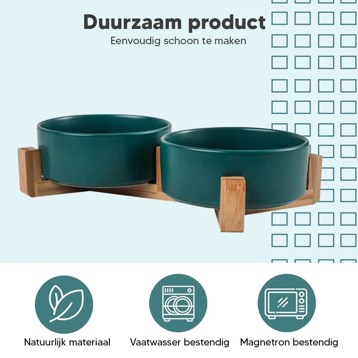 Kattenbak Villa Met Dubbele Voerbak En Kattenbakmat – Kat - Drinkbak – Modern En Stijlvol - Design - Groen 4 Kattenbak Villa Met Dubbele Voerbak En Kattenbakmat – Kat - Drinkbak – Modern En Stijlvol - Design - Groen - Afbeelding 4