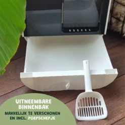 De Blaffende Kat Moderne Kattenbak - Met Uitneembare Lade En Kattenbak Mat -Merkloos Verkoop 1200x1200 793