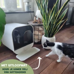 De Blaffende Kat Moderne Kattenbak - Met Uitneembare Lade En Kattenbak Mat -Merkloos Verkoop 1200x1200 795