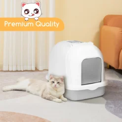 Nobleza ZSW - Kattenbak Met Kattenbakschep - 54x41x45 Cm - Grijs- L -Merkloos Verkoop 1200x1200 800