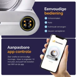 Viervoeter™ Kattenbak Zelfreinigend – Automatische Kattenbak – Zelfreinigende Kattenbak – Anti-geur – 53x58x55cm – Bedienen Via App – 65 Liter -Merkloos Verkoop 1200x1200 816