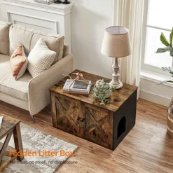 Hoppa! Kattenbak, Kattenhuis, Met Deuren, Vintage Bruin-zwart -Merkloos Verkoop 1200x1200 824