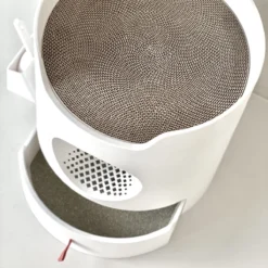 A Sunny Day Kattenbak Met Lade, Bedje En Krabplank - Inclusief Schepje - Design Kattenbak - Wit - Dichte Kattenbak - Kattenbak Gesloten -Merkloos Verkoop 1200x1200 835