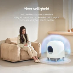 Petree Cube - Zelfreinigende Kattenbak - Automatisch - Bedienen Via De App - Katten - Anti-geur - 60 X 52 X 64 Cm -Merkloos Verkoop 1200x1200 844