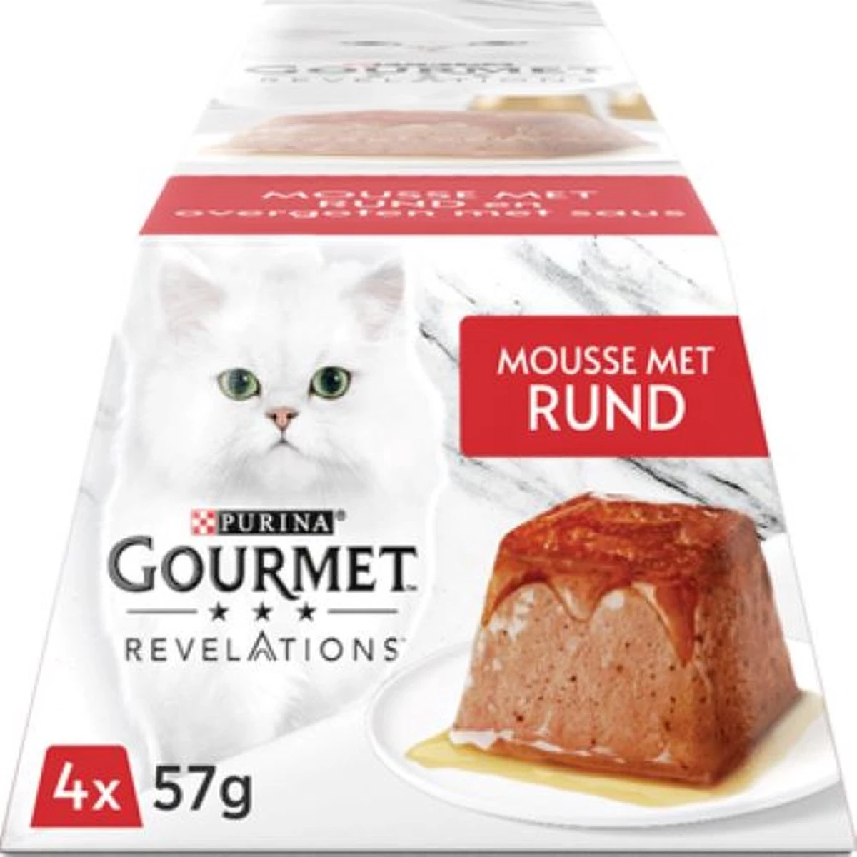 Gourmet Revelations Mousse - Kattenvoer Natvoer - Rund - 24 X 57 G 1 Gourmet Revelations Mousse - Kattenvoer Natvoer - Rund - 24 X 57 G