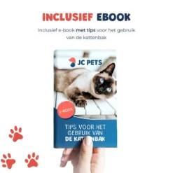 JC Pets Premium Kattenbak Systeem - Inclusief 2.5KG / 4L Kattenbakvulling - Zelfreinigend -Merkloos Verkoop 1200x1200 865