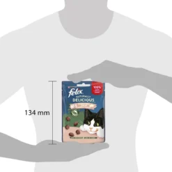 Felix Naturally Delicious Zalm & Spinazie - Kattensnacks - 8 X 50g -Merkloos Verkoop 1200x1200 90