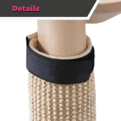 Make Me Purr Krabmat Met Klittenband (63x25 Cm) - Sisal Krabpaal Voor Katten - Kat Krab Mat Voor Tafelpoot - Tafel Krab Paal Meubel - Kitten Krappaal - Krabmeubel Van Sisaltouw - Meubelbescherming -Merkloos Verkoop 1200x1200 944