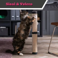 Make Me Purr Krabmat Met Klittenband (63x25 Cm) - Sisal Krabpaal Voor Katten - Kat Krab Mat Voor Tafelpoot - Tafel Krab Paal Meubel - Kitten Krappaal - Krabmeubel Van Sisaltouw - Meubelbescherming -Merkloos Verkoop 1200x1200 946