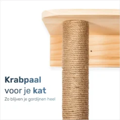 Katten Klimmuur - Complete Set - Krabpaal - Huisje - Ladders - Plateaus - Katten Klim Wand - Krabpaal Muur - Klimmuur Kat - Krabpaal Voor Grote Katten - Klimwand -Merkloos Verkoop 1200x1200 949