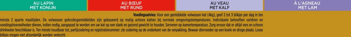 Gourmet Gold Mousse - Kattenvoer Natvoer - Met Konijn, Rund, Kalf, Lam - 96 X 85 Gr 3 Gourmet Gold Mousse - Kattenvoer Natvoer - Met Konijn, Rund, Kalf, Lam - 96 X 85 Gr - Image 3