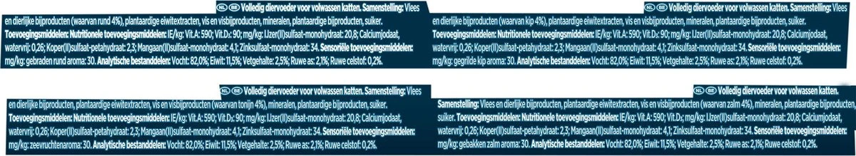 Gourmet Perle Sauce Delight - Kattenvoer Natvoer - Rund, Kip, Tonijn & Zalm - 48 X 85 Gr 11 Gourmet Perle Sauce Delight - Kattenvoer Natvoer - Rund, Kip, Tonijn & Zalm - 48 X 85 Gr - Image 11