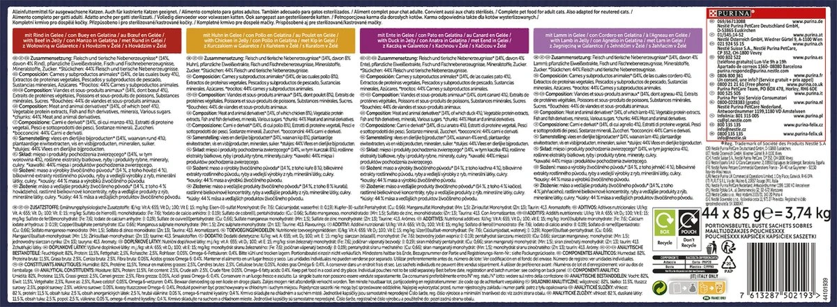 Felix Elke Dag Feest Farm Selectie In Gelei - Katten Natvoer - 44 X 85g 2 Felix Elke Dag Feest Farm Selectie In Gelei - Katten Natvoer - 44 X 85g - Image 2