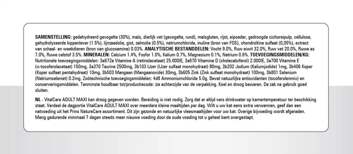 Prins - VitalCare Adult Maxi - Kattenvoer - 5 Kg 7 Prins - VitalCare Adult Maxi - Kattenvoer - 5 Kg - Image 7