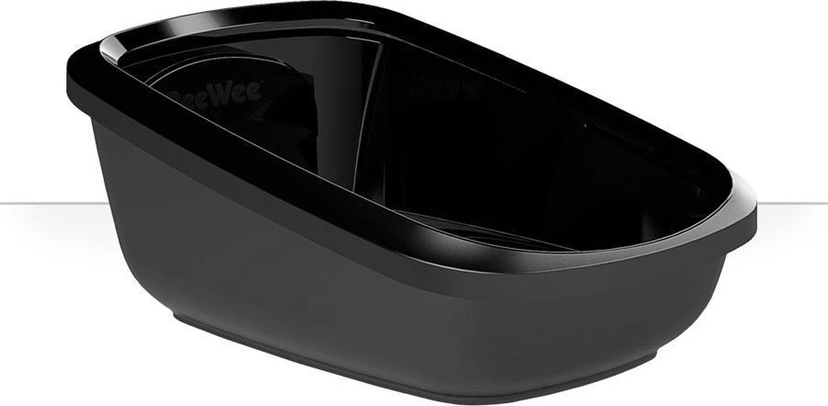 PeeWee EcoGranda Kattenbak XXL - Zwart/Antraciet - 66,5 X 48,5 X 28 Cm 1 PeeWee EcoGranda Kattenbak XXL - Zwart/Antraciet - 66,5 X 48,5 X 28 Cm