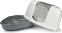 Savic Hoek Kattenbak Nestor Grijs / Wit - 58.5X45.5X40 CM 7 Savic Hoek Kattenbak Nestor Grijs / Wit - 58.5X45.5X40 CM -Merkloos Verkoop 1200x643