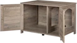 Kattenhuis Met Dubbele Deurtjes - Kattenkast Met Ruimte Voor Kattenbak - Kist Met Grote Opbergruimte - Bruikbaar Als Bank &bijzettafel - Voor In Slaapkamer & Gang - Greige -Merkloos Verkoop 1200x682 2