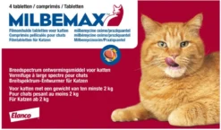 Milbemax Ontworming Tabletten Grote Kat 2 - 12 Kg 2 X 2 Tabletten