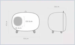 MakeSure Kattenbak Met Lade - Groen - 60 X 38 X 45 Cm - Design -Merkloos Verkoop 1200x736