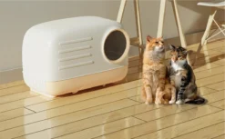 Merkloos PETLUX® XL Kattenbak Retro Design Met Lade, Schep En Opbergruimte - Grote Kattenbak - Kaki -Merkloos Verkoop 1200x742