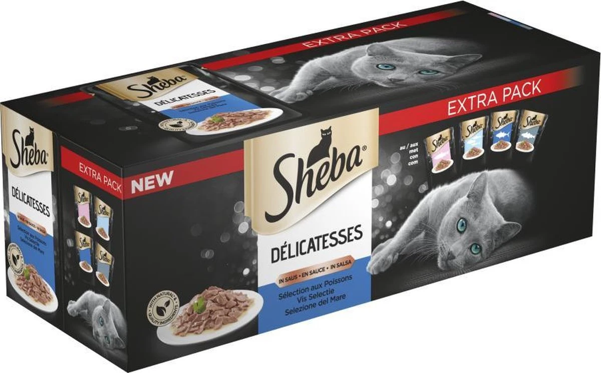 Sheba Delicatesse Katten Natvoer - Vis - 40 X 85 Gr 2 Sheba Delicatesse Katten Natvoer - Vis - 40 X 85 Gr - Image 2
