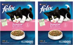 2x Felix Sensations Droog Junior - Kattenvoer - 1kg