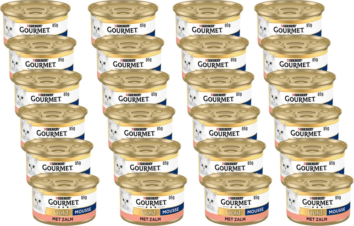 Gourmet Gold Mousse - Kattenvoer Natvoer - Zalm - 24 X 85 Gr 4 Gourmet Gold Mousse - Kattenvoer Natvoer - Zalm - 24 X 85 Gr - Image 4