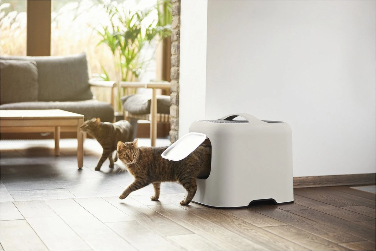 Rotho MyPet Biala Kattenbak Met Kap En Schepje / Gemaakt Van Gerecycled Plastic - Cappucino 5 Rotho MyPet Biala Kattenbak Met Kap En Schepje / Gemaakt Van Gerecycled Plastic - Cappucino - Image 5