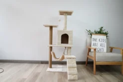 Krabpaal – Katten Krabpaal - Kattenhuis - 125cm Hoog - Beige -Merkloos Verkoop 1200x800 38