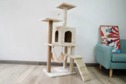 Krabpaal – Katten Krabpaal - Kattenhuis - 125cm Hoog - Beige -Merkloos Verkoop 1200x800 40