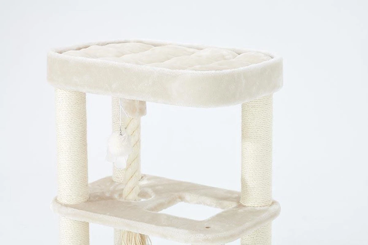 Petrebels Villa 100 Krabpaal - Creme - Modern - Stabiel - Meerdere Katten 5 Petrebels Villa 100 Krabpaal - Creme - Modern - Stabiel - Meerdere Katten - Image 5