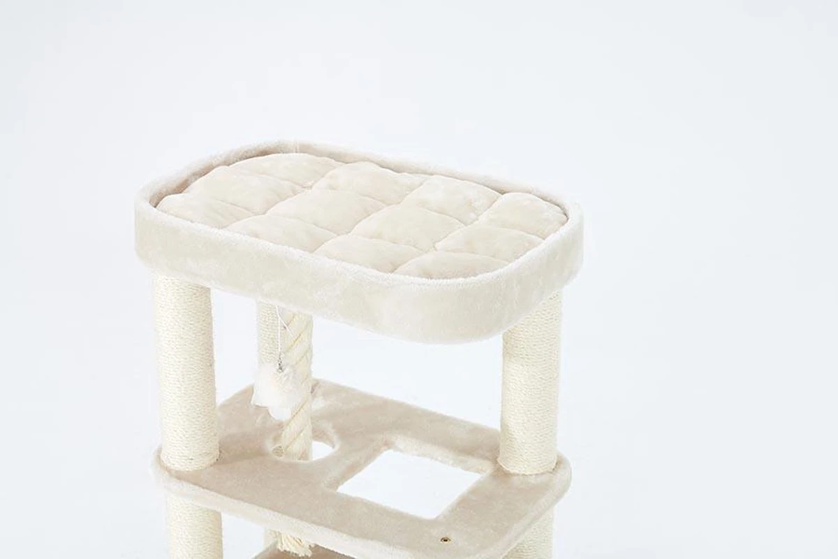 Petrebels Villa 100 Krabpaal - Creme - Modern - Stabiel - Meerdere Katten 6 Petrebels Villa 100 Krabpaal - Creme - Modern - Stabiel - Meerdere Katten - Image 6