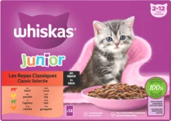 Whiskas Junior Natvoer - Classic - Selectie In Saus - Maaltijdzakjes 48 X 85 G -Merkloos Verkoop 1200x852