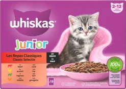 Whiskas Junior Natvoer - Classic - Selectie In Saus - Maaltijdzakjes 48 X 85 G -Merkloos Verkoop 1200x854